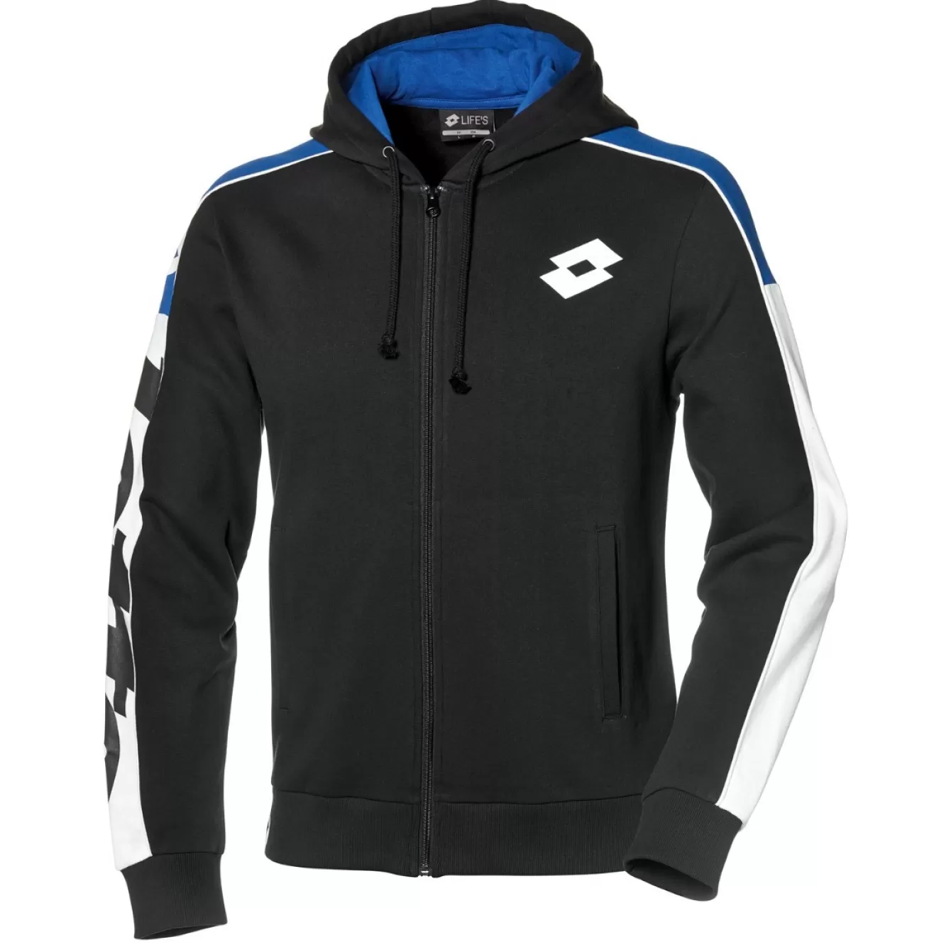 Man Lotto Athletica Lg Sweat Fz Hd Fl