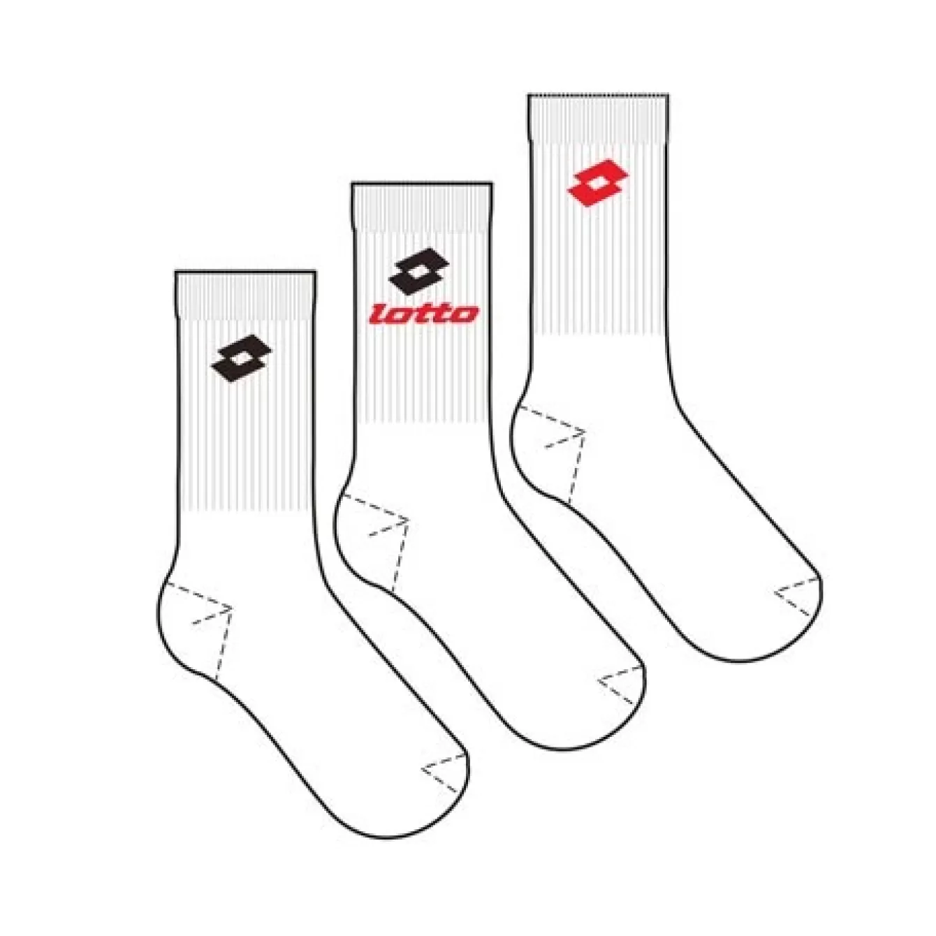 Lotto Sock Quarter - Pk3