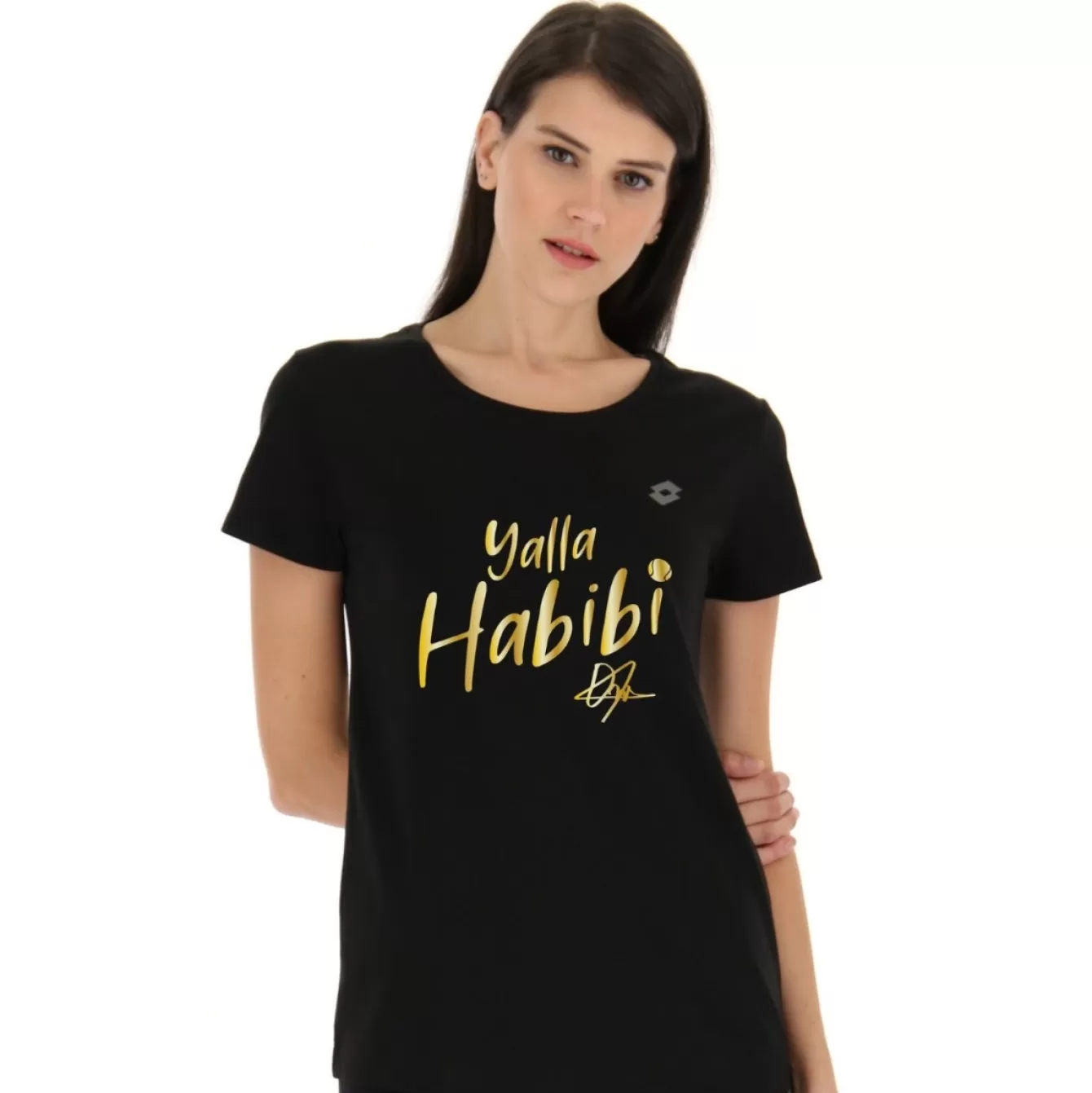 Woman Lotto Yalla Habibi Jabeur W Tee Black